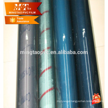 Super clear Transparent blue PVC Plastic film for Package and make bag